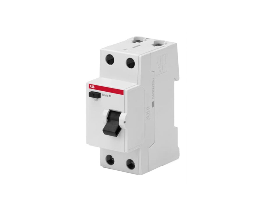 დიფ რელე BasicM 2P 25A AC30 ABB 2CSF602031R1250 — ავტომატური ამომრთველი